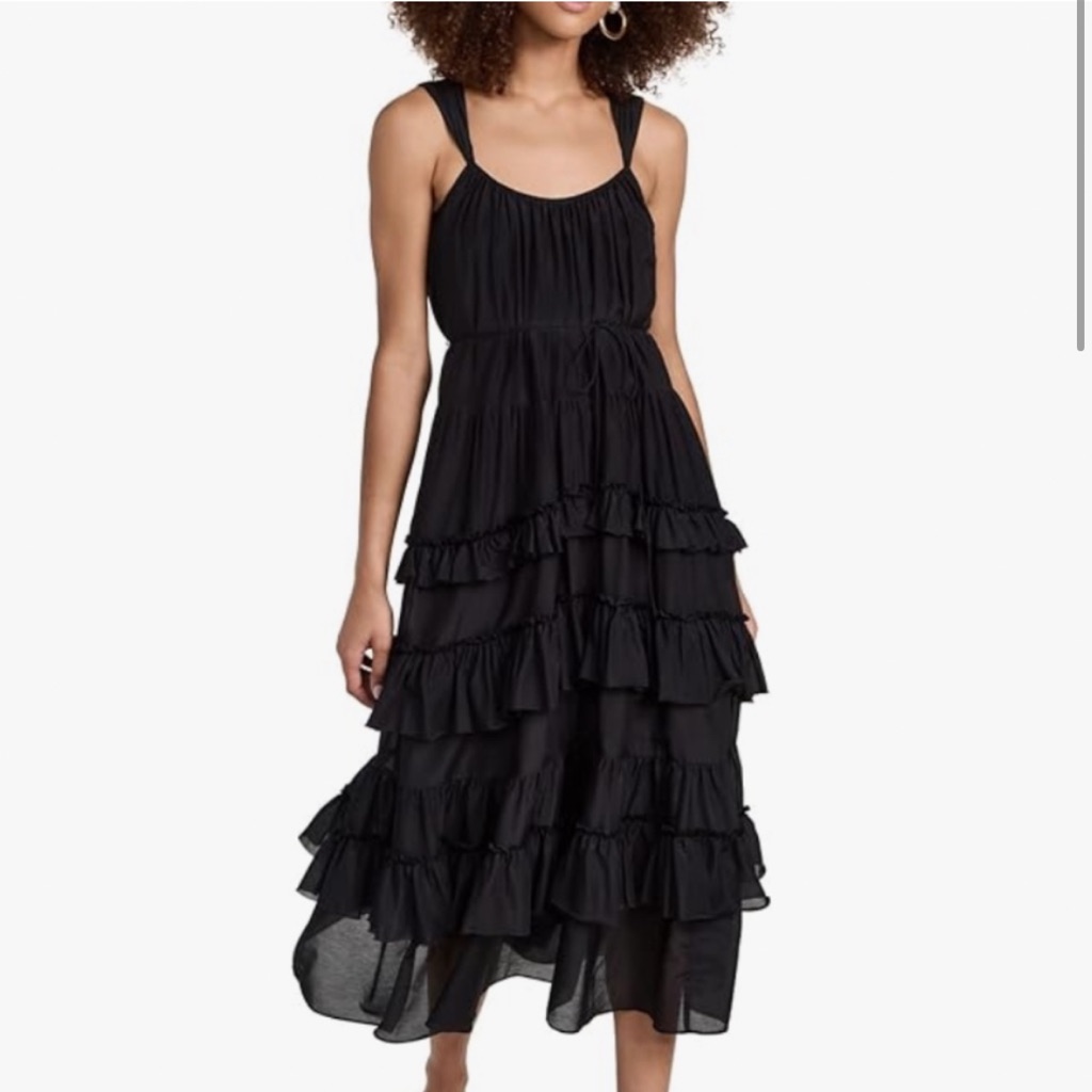 Cinq Sept Kandra Tiered Ruffle Dress - Black 4